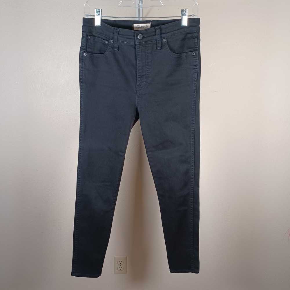 Madewell High Riser 10" Skinny Skinny Black Stretch‎ Jean 29
